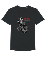Unicorn Motor Unicorn Motorcycle Rider Graphic for Bikers and Motorcycle Tricou mânecă scurtă guler larg Bărbat Skater