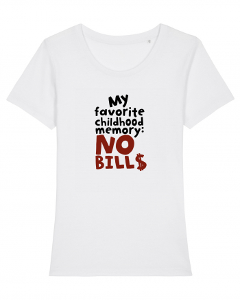 My favourite childhood memory: No Bills (black) White