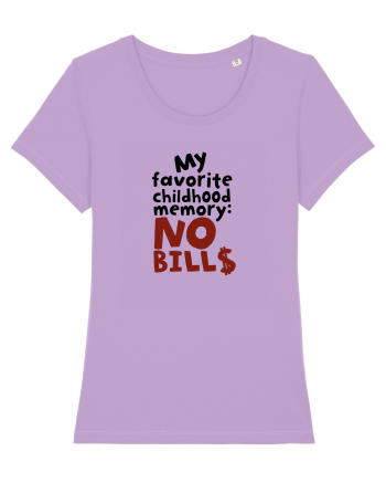 My favourite childhood memory: No Bills (black) Lavender Dawn