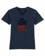 My favourite childhood memory: No Bills (black) Tricou mânecă scurtă guler V Bărbat Presenter