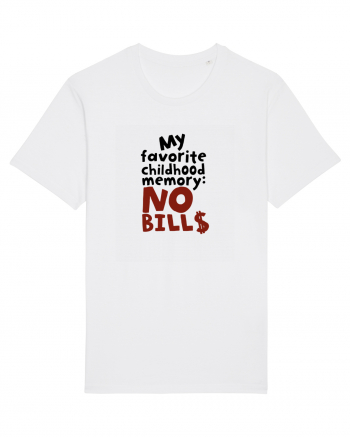 My favourite childhood memory: No Bills (black) White