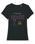 Dispenser de complimente Tricou mânecă scurtă guler larg fitted Damă Expresser