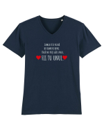 Fii tu unul Tricou mânecă scurtă guler V Bărbat Presenter