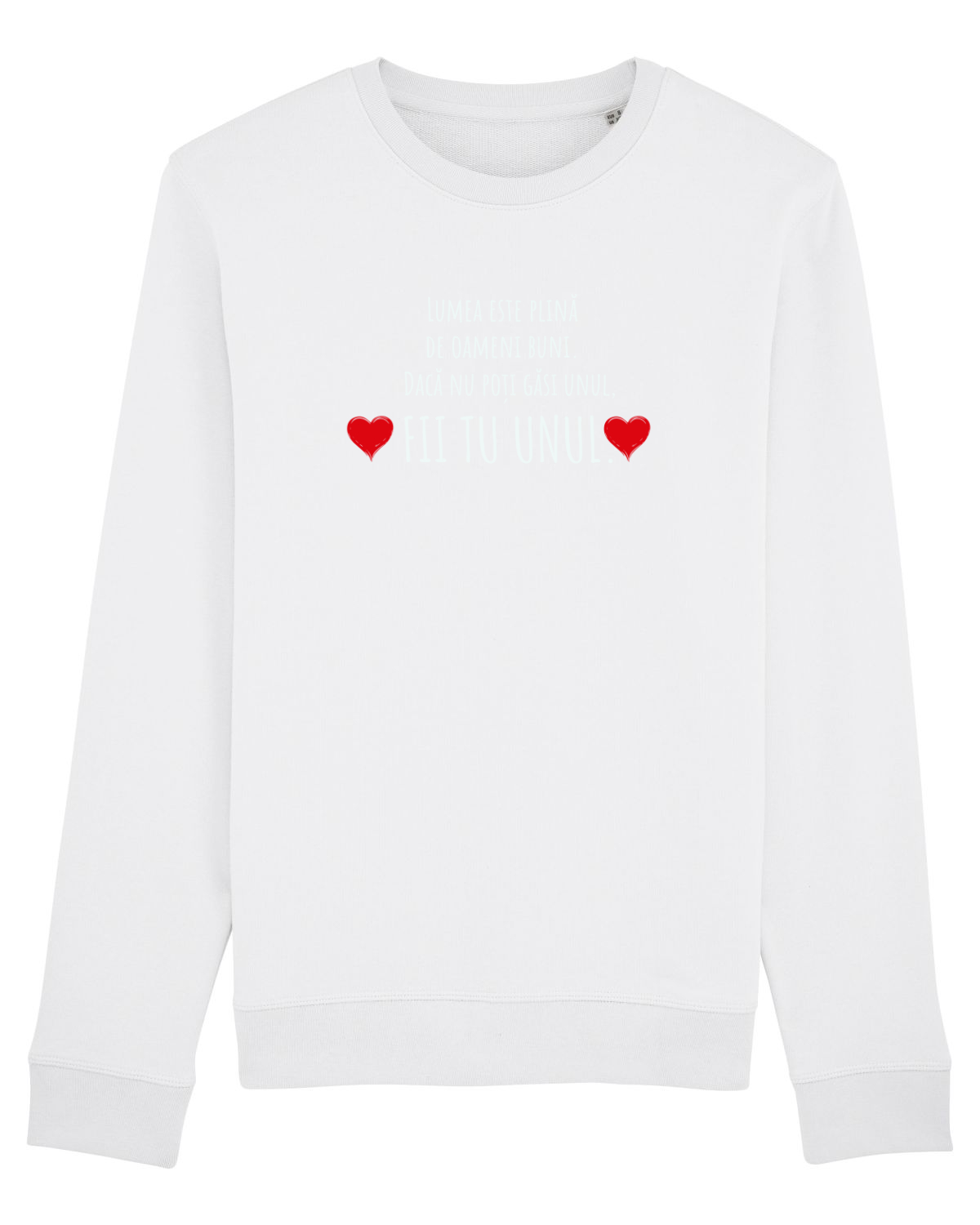 Bluză mânecă lungă Unisex Rise White
