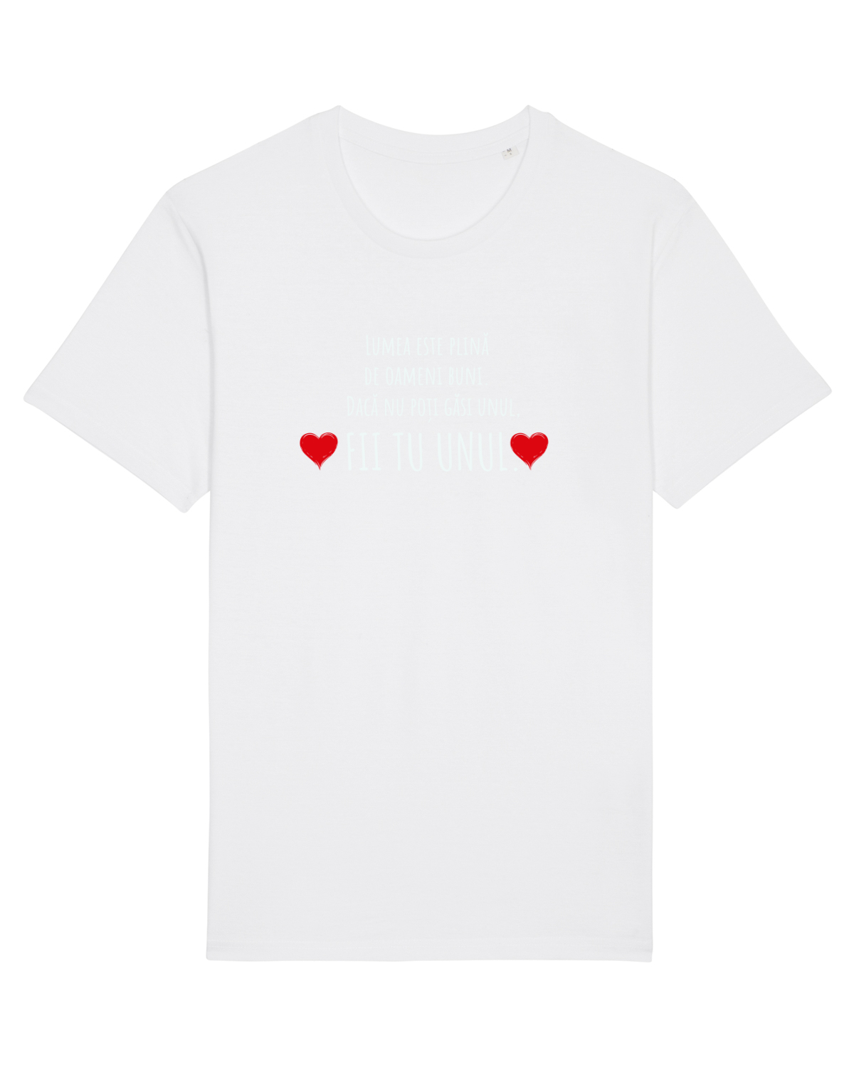 Tricou mânecă scurtă Unisex Rocker White