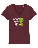 Don't Rush me Tricou mânecă scurtă guler V Damă Evoker