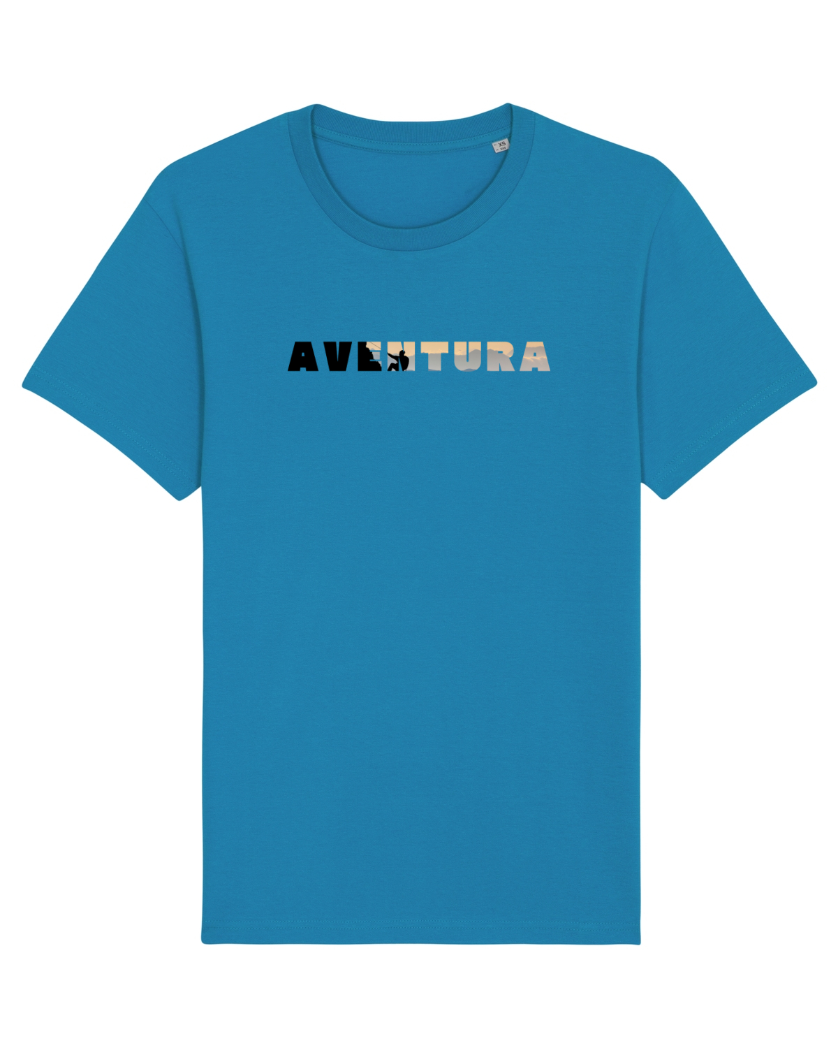 Tricou mânecă scurtă Unisex Rocker Azur