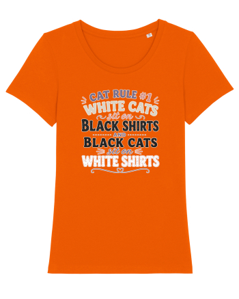 Iubesc pisicile Funny Cat Hair Owner for Cat Lovers Bright Orange