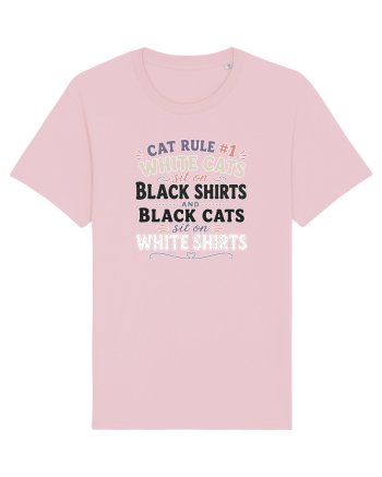 Iubesc pisicile Funny Cat Hair Owner for Cat Lovers Cotton Pink