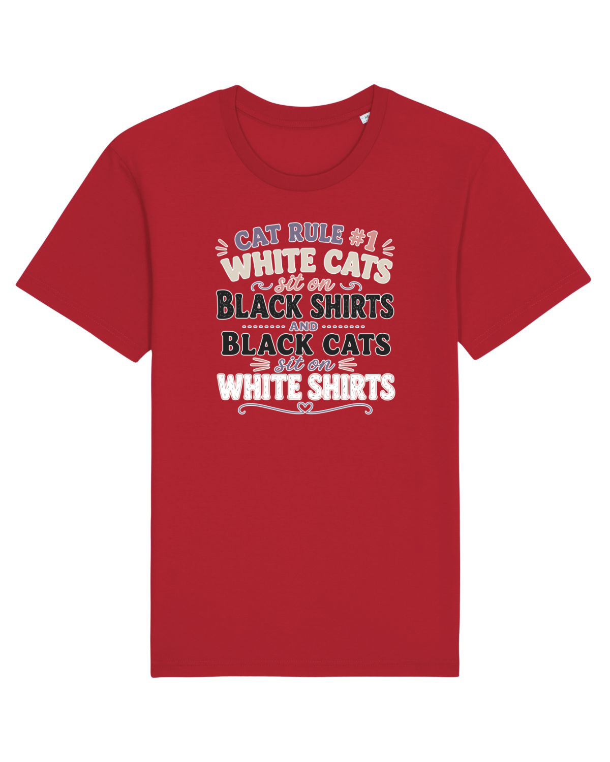 Tricou mânecă scurtă Unisex Rocker Red