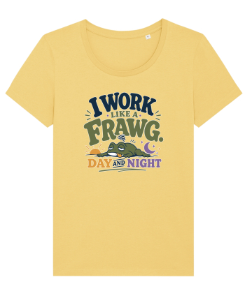 Funny Tired Frog Work Humor Gift for Employees and Coworkers Jojoba
