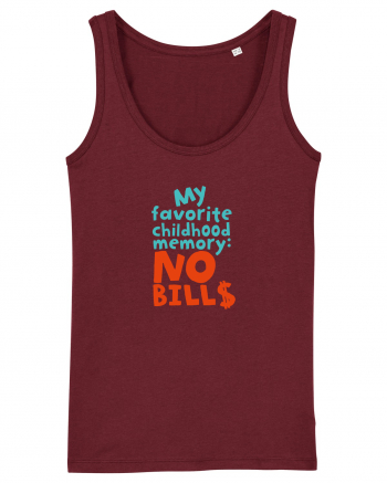 My favourite childhood memory: No Bills (color) Burgundy