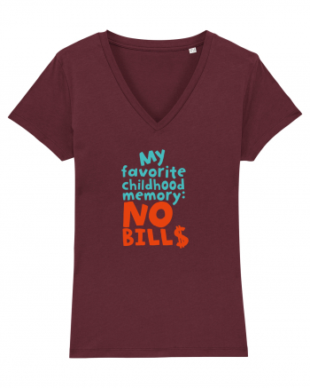 My favourite childhood memory: No Bills (color) Burgundy