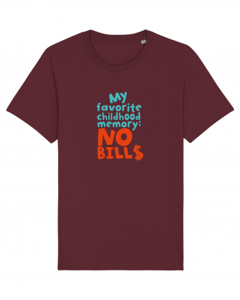 My favourite childhood memory: No Bills (color) Burgundy