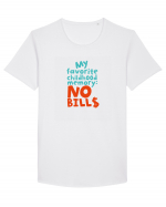 My favourite childhood memory: No Bills (color) Tricou mânecă scurtă guler larg Bărbat Skater