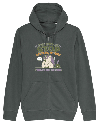 Socially Drained People Unicorn Anthracite