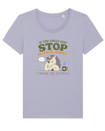 Socially Drained People Unicorn Lavender