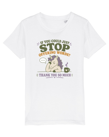 Socially Drained People Unicorn White