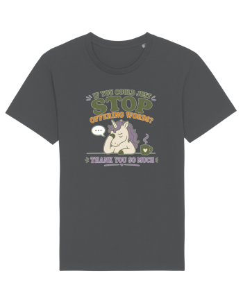 Socially Drained People Unicorn Anthracite