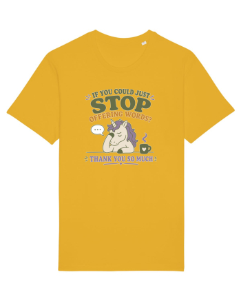 Socially Drained People Unicorn Spectra Yellow