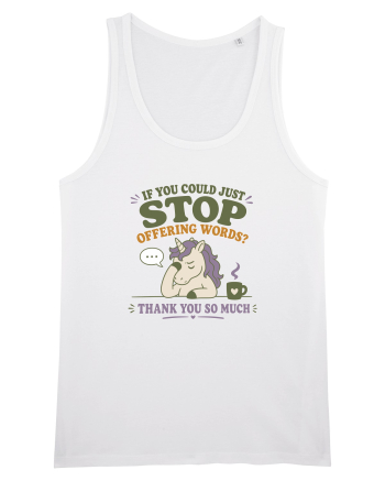 Socially Drained People Unicorn White