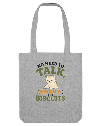Pisica si biscuitii Funny Cat Humor Design for Introverts and Cat Lovers Heather Grey