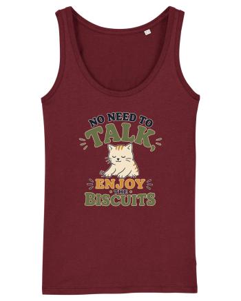 Pisica si biscuitii Funny Cat Humor Design for Introverts and Cat Lovers Burgundy