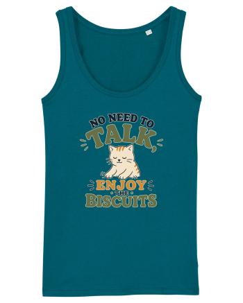 Pisica si biscuitii Funny Cat Humor Design for Introverts and Cat Lovers Ocean Depth