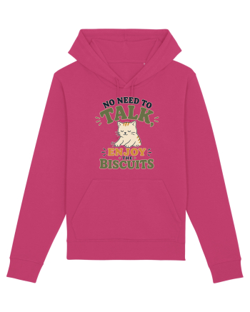 Pisica si biscuitii Funny Cat Humor Design for Introverts and Cat Lovers Raspberry