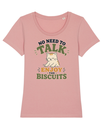 Pisica si biscuitii Funny Cat Humor Design for Introverts and Cat Lovers Canyon Pink