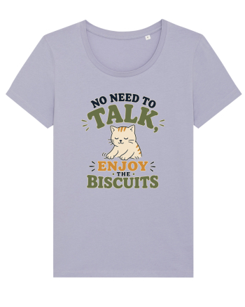 Pisica si biscuitii Funny Cat Humor Design for Introverts and Cat Lovers Lavender