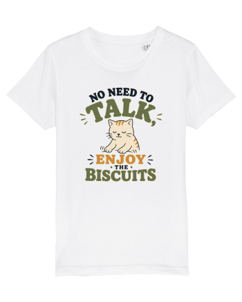 Pisica si biscuitii Funny Cat Humor Design for Introverts and Cat Lovers White