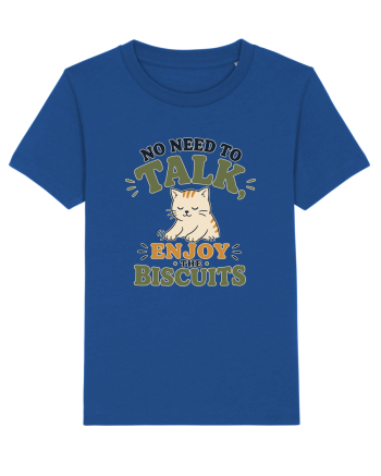 Pisica si biscuitii Funny Cat Humor Design for Introverts and Cat Lovers Majorelle Blue