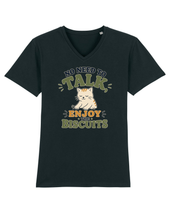 Pisica si biscuitii Funny Cat Humor Design for Introverts and Cat Lovers Black
