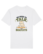 Pisica si biscuitii Funny Cat Humor Design for Introverts and Cat Lovers Tricou mânecă scurtă Unisex Rocker