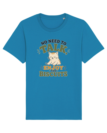 Pisica si biscuitii Funny Cat Humor Design for Introverts and Cat Lovers Azur