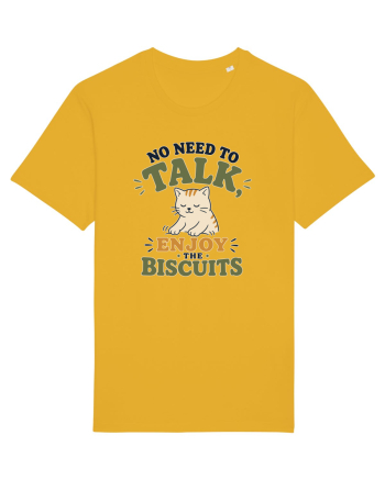 Pisica si biscuitii Funny Cat Humor Design for Introverts and Cat Lovers Spectra Yellow
