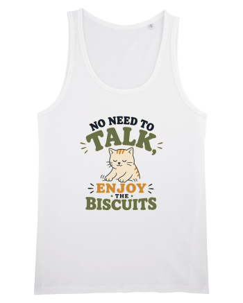 Pisica si biscuitii Funny Cat Humor Design for Introverts and Cat Lovers White