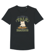 Pisica si biscuitii Funny Cat Humor Design for Introverts and Cat Lovers Tricou mânecă scurtă guler larg Bărbat Skater