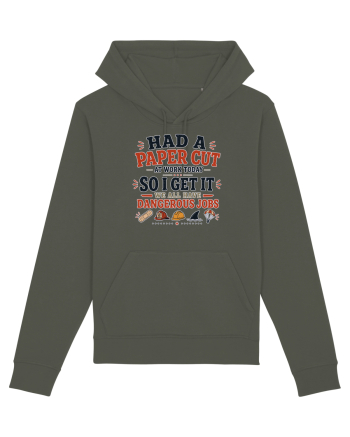 Sarcasm la birou Paper Cut Dangerous Job Khaki