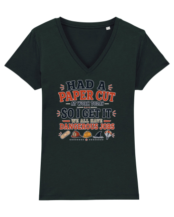 Sarcasm la birou Paper Cut Dangerous Job Black