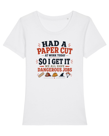 Sarcasm la birou Paper Cut Dangerous Job White