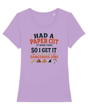 Sarcasm la birou Paper Cut Dangerous Job Lavender Dawn