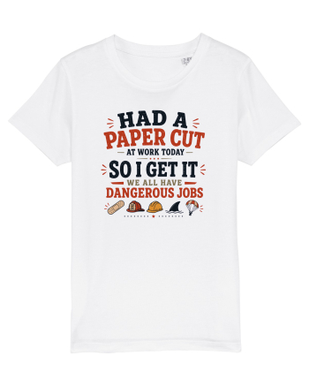 Sarcasm la birou Paper Cut Dangerous Job White