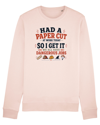 Sarcasm la birou Paper Cut Dangerous Job Candy Pink