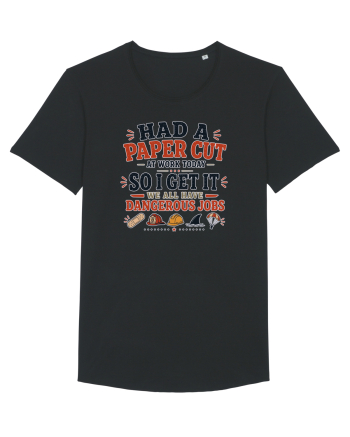 Sarcasm la birou Paper Cut Dangerous Job Black