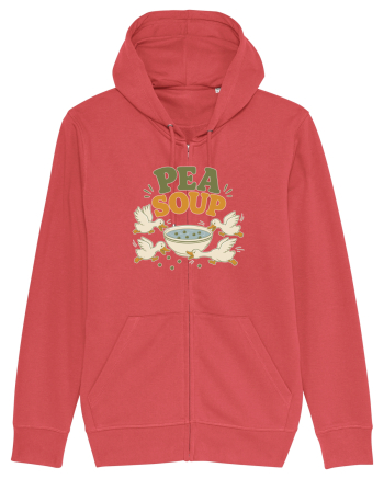 Ratele si mazarea. Funny Duck Pun Humor Design Featuring Pea Soup Carmine Red