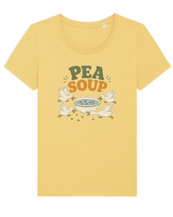 Ratele si mazarea. Funny Duck Pun Humor Design Featuring Pea Soup Jojoba