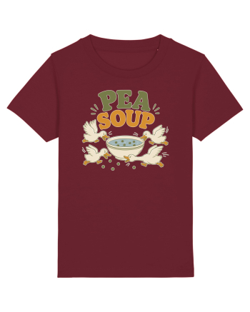 Ratele si mazarea. Funny Duck Pun Humor Design Featuring Pea Soup Burgundy