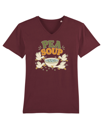 Ratele si mazarea. Funny Duck Pun Humor Design Featuring Pea Soup Burgundy